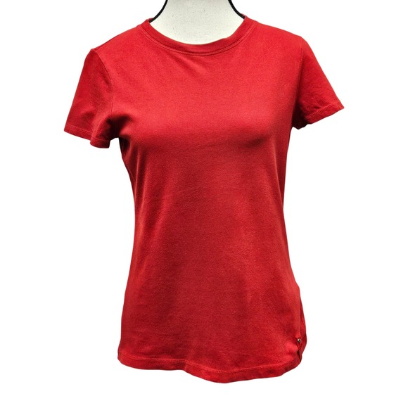 Lauren Ralph Lauren Tops - Lauren Ralph Lauren Active Red T-Shirt‎ PM Petite Medium Cotton Sporty Chic L-RL